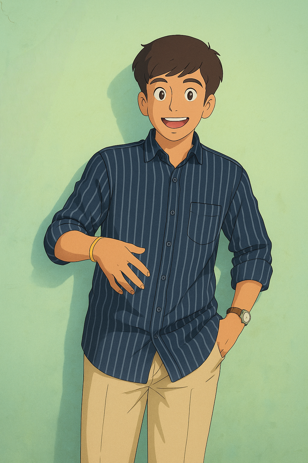 Student working